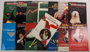 1984-1988 Snooker Programmes: Embassy World Championships, Mercntiler Credit Classic, Dulux