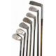 6x Tom Stewart steel shafted irons from long iron to anti-shank niblick, t/w an unusual elongated - Image 1 of 3
