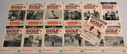 Golf Monthly Magazine 1951 & 1956 six editions from 1951 July-December and seven editions from