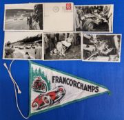Photographs Francorchamps Circuit 11th May 1957 featuring the Start and Max Trimbles Crash in his
