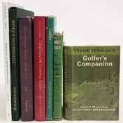 Golf Books and Publications to include Golfer's Companion 1962 Frank Pennink ex-library James