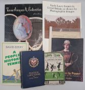 6x Tennis Books: to include Tennis Antiques & Collectables Jeanne Cherry P/B 1995, Early Lawn Tennis
