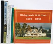 Golf History Books to include Blairgowrie Golf Club 1889-1989, Victorian Hoylake Recollections of