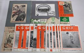 Golf Adverts Magazines and Publications to include Know the Game Golf 1952, A Golf 'Shot Maker'