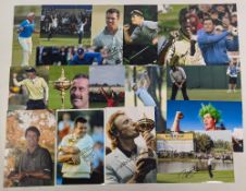 17x Assorted Ryder Cup signed Photographs, to include Ian Poulter, Paul McGinley, Paul Casey, Luke