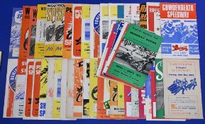 Fifty speedway programmes from the sixties in good-fair condition with some rusty staples additional