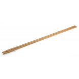 2x Long Iron Hickory shafts with the iron tip fitment in raw form