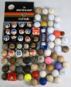 Large Selection of assorted Golf Balls - old and modern, incl square dimple, early dimples,