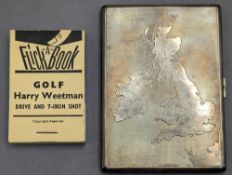 1952 Harry Weetman Silver Presentation Cigarette Case, the master golfer 1952 from Croham Hurst Golf