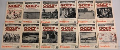 Golf Monthly Magazine 1955 Volume 45 No 1-12 full year of the magazine. Some rusty staples marks