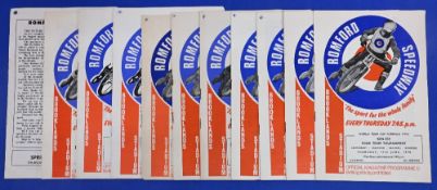 Romford speedway programmes from the three years they were operational 1969 1970 & 1971 (11) Fair-