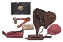 Period Golf Tees & Accessories, a good lot to include MacDuff 1 doz woodies tees, a Cereno all