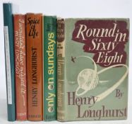 Golf Hardcover Books by Henry Longhurst to include Round in Sixty Eight 1953, Only on Sun-Days 1964,