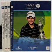 4x The Open Golf Championship Annuals, winner signed copies, signatures of Todd Hamilton 2004,