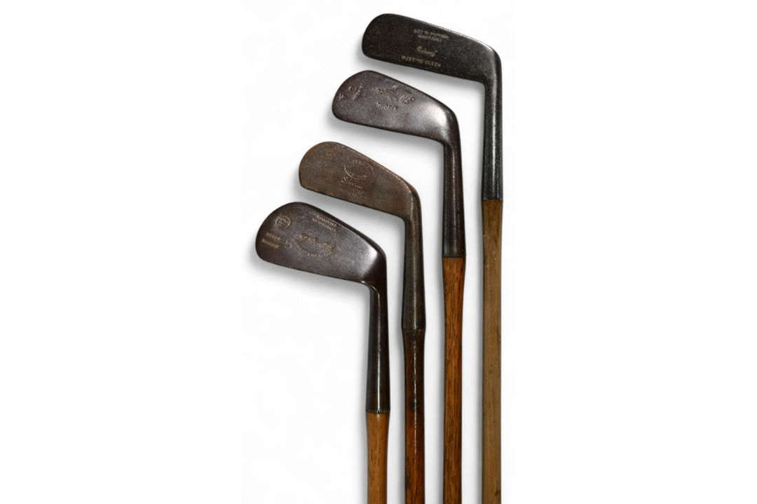4x Assorted Golf clubs to incl Tom Stewart no 2 iron, W Scarlett spade mashie, and a J Braid of - Image 1 of 3