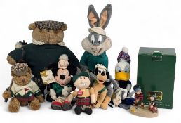 Golf Collectables, Soft Toys Figures: Walt Disney Golfing Donald Duck, Pluto, Bugs Bunny, Mickey