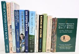 13x Golf Books to include Harvey Penick's Little Green Golf Book 1994, Wise Words for Golfers 2000
