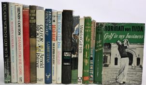 Golf Books to include Golf is my Business 1956 Norman Von Nida (Signed), The Game with the Hole In