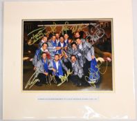 Golf signatures - A mounted and Cellophaned Photo of the winning 2012 European Ryder Cup Team at