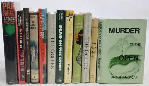 Golf Fiction Books to include Murder at the Open 1983 Angus MacVicar, Joey Gets the Golf Bug 1961