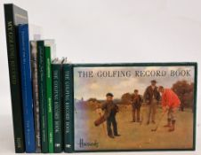 Golf History and Record Books to include The Golfing Record Book Harrods x2 Ben Sayers North Berwick