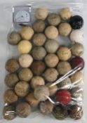 Good selection of lattice pattern, square mesh and dimple Golf Balls - mixed condition