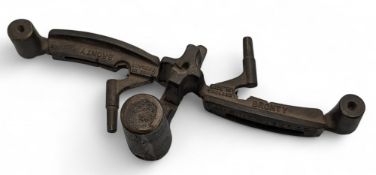Unusual pair of Golden Knight Bronty Bronze Putter Heads Casting, a pre-production casting