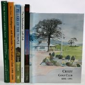 Golf History Books to include Crieff Golf Club 1891-1991 John Freeman, Bruntsfield Links Golfing