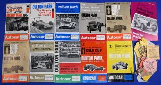 Oulton Park Motor Racing to include programmes 16/9/67, 17/8/68, 15/3/69, 21/6/69, 16/8/69, 20/9/69,
