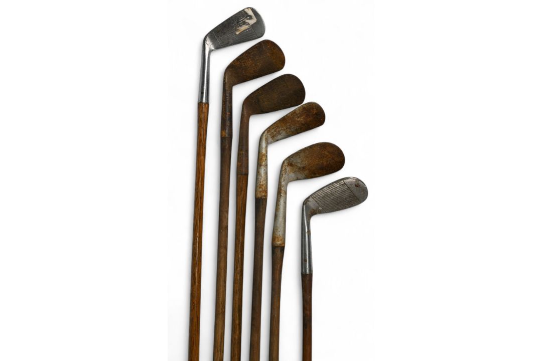6x Assorted Golf irons 2x rustless models a flanged sole driving iron for SF Doornan Banff, and a St - Image 3 of 3