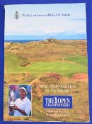 1997 Open Golf Championship programme hand signed by the twenty-seven inc. Tiger Woods Good