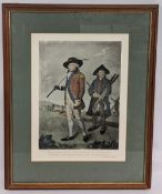 Golfing Print & Painting: The Society of Golfers at Blackheath, framed in modern frame - size 53cm x
