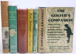 Period Golf Books comprising of The Golfer's Companion 1937 Peter Lawless, Green Fairways 1947 Louis