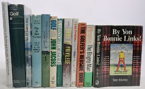 Golf Books comprising of By Yon Bonnie Links 1990 Sam Morley (signed), The Bogey Man 1968 George