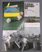 Tony Jacklin signed Programmes, to include 1969 The Open Golf Championship where he was a Winner -