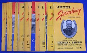 Leicester speedway programmes from the forties and fifties to include 1940s x2 and 1950s x33 (35)