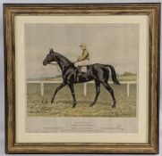 Papyrus Derby 1923 Winner Horse Racing print - signed by B Irish owner, S Donoghue rider, and B