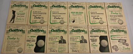 Golfing Magazine 1952 A full year of the monthly magazine in generally good condition with some
