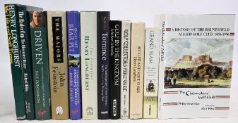 12x Hardback Golf Books to include A History of the Bruntsfield Allied Golf Club 1856-1996 Philip