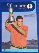 2004 Open Golf Championship programme hand signed by the winner Todd Hamilton Very good condition
