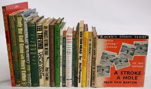 Golfing Instruction Books to include A Stroke A Hole 1937 Pam Barton, Golf Magazine's Winning