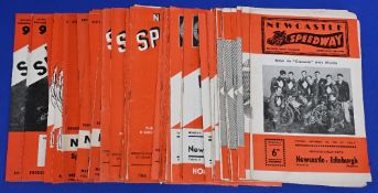 Newcastle speedway programmes from the sixties to include 1961 x1 1962 x2 1963 x8 1964 x9 1965 x13