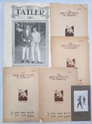Period Golf Ephemera Collectables, to include 1915 the Tatler magazine with golf cover, four times
