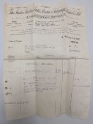 1932 J G Hutcheson Royal Porthcawl Golf Club Bill Letterheads from The Silvertown Company Silver