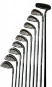 Set of 9x Classic Ping eye two plus Golf irons 3-Si, fitted with original Karsten steel shafts and