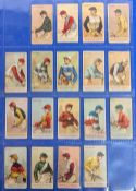 Cigarette cards, USA, Allen & Ginter, Racing Colours of the World, part sets (12x white border and 6