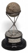 1928 Hole in One Silver Trophy for a hole in one at the 2nd hole at Shortland Golf Club by C Mason