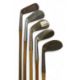 4x Assorted Golf irons to incl 4 iron stamped LB London, W Goodridge of Lichfield mashie, Gainey - Image 2 of 3