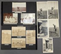 1914-1915 Professional Golfer Photographs, a collection of 4 period photographs of outside the
