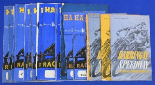Harringay Speedway programmes from the forties and fifties to include 1940s x13 and 1950s x20 (33)